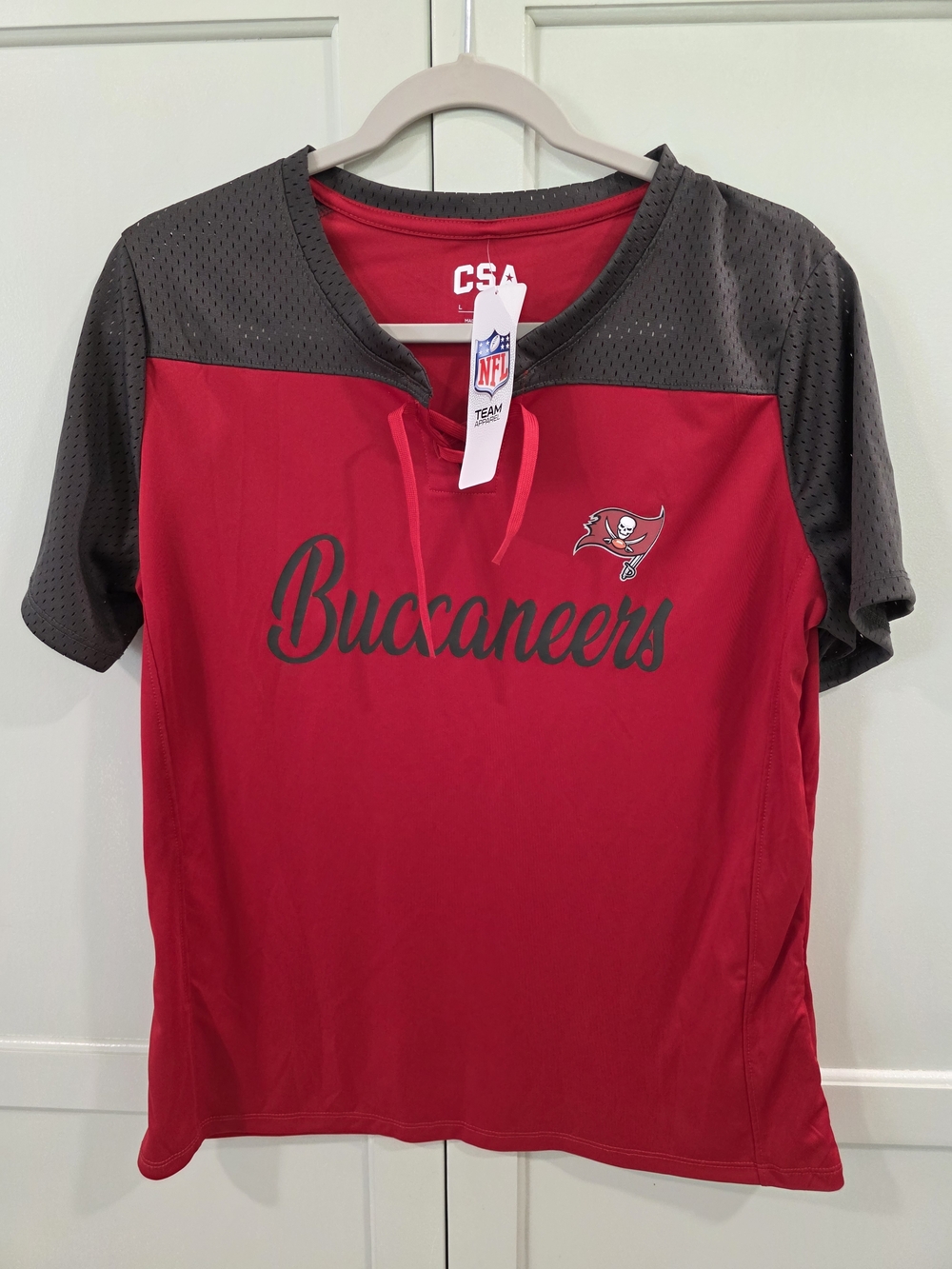 Women's NFL Apparel Tampa Bay Buccaneers Tunic Style Jersey NWT Size Large